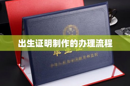 阜宁出生证明制作的办理流程