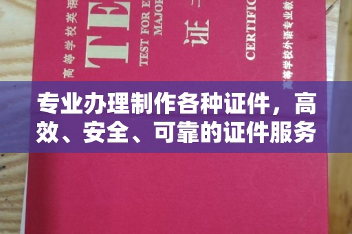阜宁专业办理制作各种证件，高效、安全、可靠的证件服务专家