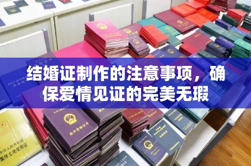 阜宁结婚证制作的注意事项，确保爱情见证的完美无瑕