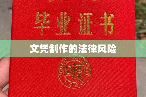 阜宁文凭制作的法律风险