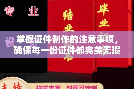 阜宁掌握证件制作的注意事项，确保每一份证件都完美无瑕