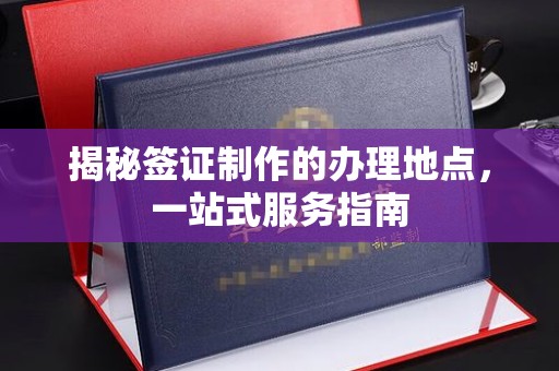 阜宁揭秘签证制作的办理地点，一站式服务指南