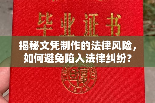 阜宁揭秘文凭制作的法律风险，如何避免陷入法律纠纷？